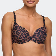 Load image into Gallery viewer, Leopard print bralette worn by a model on a plain background