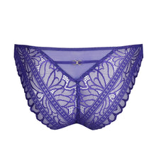 Load image into Gallery viewer, Purple lace lingerie set on a white background