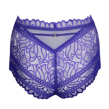 Load image into Gallery viewer, Purple lace underwear on a white background