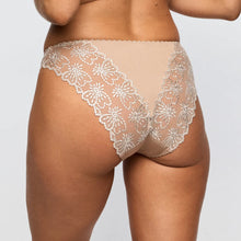 Load image into Gallery viewer, Beige lace underwear on a plain background