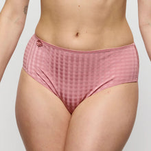 Load image into Gallery viewer, Pink checkered underwear worn by a person on a plain background