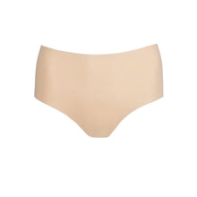 Load image into Gallery viewer, Beige high-waisted bikini bottom on a white background