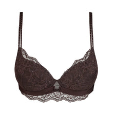 Load image into Gallery viewer, Brown lace bra on a white background