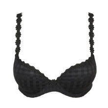 Load image into Gallery viewer, Push-up plunge bra with integrated padding for a deep cleavage, gently edged with the Avero signature daisy embroidery. This bra lifts beautifully, resulting in a seductive cleavage. Particularly good for smaller bust sizes. Fabric Content: Polyester: 83%, Polyamide: 13%, Elastane: 4%