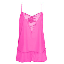 Load image into Gallery viewer, Stylish Camisole and French Knicker set. It has an attractive flower pattern to the front. May be worn as nightwear or underwear. Matchings perfectly Etoile bras, briefs and suspender belt.
Fabric content: Elastane:17%, Polyester:6%, Polyamide:77%