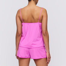 Load image into Gallery viewer, Stylish Camisole and French Knicker set. It has an attractive flower pattern to the front. May be worn as nightwear or underwear. Matchings perfectly Etoile bras, briefs and suspender belt.
Fabric content: Elastane:17%, Polyester:6%, Polyamide:77%