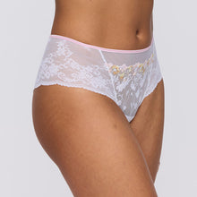 Load image into Gallery viewer, These shorts style hotpants are timeless, embracing your natural curves. They have an embroidered & lace detail sheer look to the front with a generous lace at the back offering smoothness under clothing.
Fabric Content: Polyester:6%, Cotton:7%, Polyamide:72%, Elastane:15%