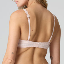 Load image into Gallery viewer, Strapless formed cup underwire bra with a balconnet line. Straight back with silicone strip to give extra support when the bra is worn strapless. Excellent shape and support for those strapless occasions. May also be worn in a halter style. The signature daisy straps complete the picture! Fabric Content: Polyamide: 49%, Polyester: 41%, Elastane: 10%