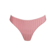 Load image into Gallery viewer, Pink checkered bikini bottom on a white background