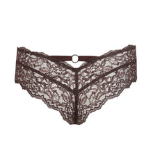 Load image into Gallery viewer, Black lace lingerie on a white background
