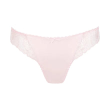 Load image into Gallery viewer, Pink lace thong on a white background
