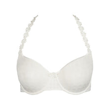 Load image into Gallery viewer, Ivory underwired, non-padded bra. It has the signature Avoro dainty daisy straps, which may be worn as normal or in a halter style. This is the perfect everyday bra. Light and comfortable. Its seamfree cups work perfecly as a t/shirt bra too! Fabric Content: Polyamide: 79%, Elastane: 17%, Polyester: 4%