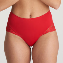 Load image into Gallery viewer, Scarlet. Gentle light control brief married with exceptional comfort. These full briefs are a seamless fit under your LBD or your favourite trousers. Beautiful lace detail at the bottom and hips completes this feminine look.  Smooth finish, light control, and full style. Perfect!  Fabric: Polyamide: 82%, Elastane:14%, Cotton: 4%
