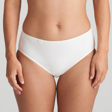 Load image into Gallery viewer, Ivory full brief with a wide hip detail and are worn higher on the waist but also cover the bottom completely. They are totally opaque, made from sturdy stretch fabric for a figure-flattering effect. Fabric Content: Polyamide: 56%, Elastane: 40%, Cotton: 4%