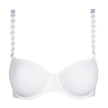 Load image into Gallery viewer, Pure White full cup underwired bra combines a smooth, comfortable fit with a fashionable elegance. The shoulder straps have a playful circular design which can be converted into a halter style. The smooth finish of the cup is perfect under T/Shirts. Fabric Content: Polyamide: 77%, Elastane: 23%