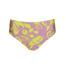 Load image into Gallery viewer, Floral patterned underwear with pink background on a white background