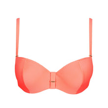 Load image into Gallery viewer, Coral bikini top on a white background