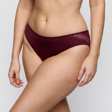 Load image into Gallery viewer, Burgundy lace underwear on a plain background