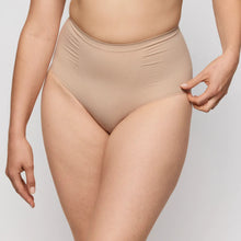 Load image into Gallery viewer, Beige high-waisted shapewear on a plain background