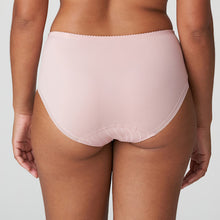 Load image into Gallery viewer, SALE Looking for comfortable and oh so elegant briefs? These full briefs have it all. The wide cut on the hip means no budging. The exquisite embroidery completes the light, luxurious look. Full back for coverage. Total comfort!
Fabric: Polyamide: 58%, Polyester: 20%, Elastane:12%, Cotton:10%. Vintage Pink.