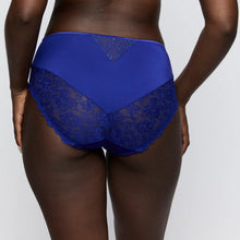 Load image into Gallery viewer, Blue lace underwear on a plain background