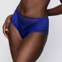 Load image into Gallery viewer, Blue lace underwear on a neutral background