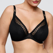 Load image into Gallery viewer, Black lace bra on a neutral background