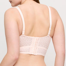 Load image into Gallery viewer, Famous for their beautifully crafted bras catering to the larger bust, Montara is a lovely member to the Prima Donna family. An all-lace non-wire bralette with a modern look, it has a pretty stretch cup. The longer line is for comfort and support.
Fabric: Polyamide: 89%, Elastane: 11%. Crystal Pink.