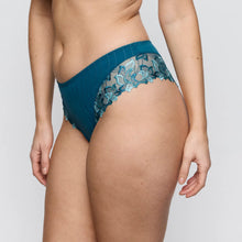 Load image into Gallery viewer, Teal lace underwear on a plain background