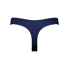 Load image into Gallery viewer, Navy blue thong on a white background