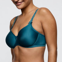 Load image into Gallery viewer, Teal bra worn by a model on a plain background