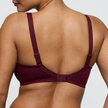 Load image into Gallery viewer, Maroon bra worn by a model on a plain background