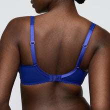 Load image into Gallery viewer, Blue bra worn by a person on a plain background