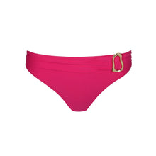 Load image into Gallery viewer, Pink bikini bottom with a gold buckle on a white background
