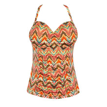 Load image into Gallery viewer, Colorful zigzag patterned tank top on a white background