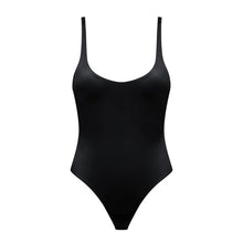 Load image into Gallery viewer, Black swimsuit on a white background
