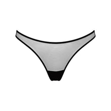 Load image into Gallery viewer, Black thong on a white background