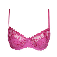 Load image into Gallery viewer, Pink lace bra on a white background
