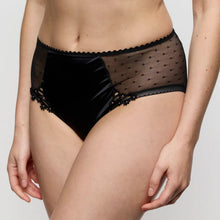 Load image into Gallery viewer, Black lace lingerie set on a plain background