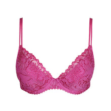 Load image into Gallery viewer, Pink lace bra on a white background