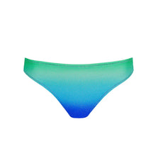Load image into Gallery viewer, Green and blue gradient bikini bottom on a white background