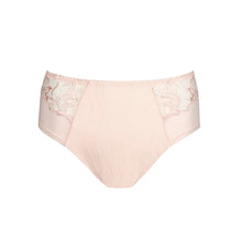 Load image into Gallery viewer, Pink women's underwear with lace details on a white background
