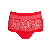 Load image into Gallery viewer, Red lace underwear on a white background