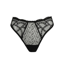Load image into Gallery viewer, Black lace lingerie on a white background