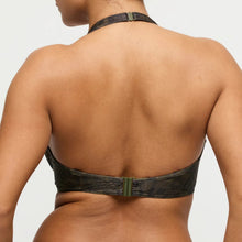 Load image into Gallery viewer, Denim bikini top worn by a person on a plain background