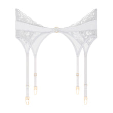 Load image into Gallery viewer, Satin Memories Suspender Belt | Arctic Blue