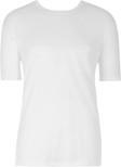 Load image into Gallery viewer, Short Sleeve Round Neck T/Shirt top. Perfect as a t/shirt or as a layer of warmth under a shirt. Available in Black &amp; White.  Fabric Content: 100% Mercerised Cotton. Made in Europe.
