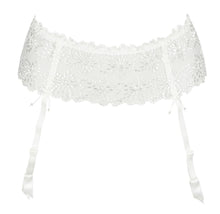 Load image into Gallery viewer, A sexy all lace Suspender Belt, the perfect accessory and decoration to the Jane bra and bottoms. Fabric content: Polyester: 54%, Polyamide: 32%, Elastane:14%. Ivory.