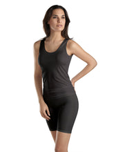 Load image into Gallery viewer, Fine knitted 100% silk singlet style vest with a satin trim on the gently rounded neckline.