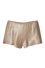 Load image into Gallery viewer, 100% Pure Silk French Knickers.   Elastic waist band and loose leg fitting. We have a large selection of colours and sizes to suit all tastes. Shapes may vary depending on colour choice. All traditional, all French knickers.  Fabric Content: 100% Pure Silk Made in Italy. Hazel.